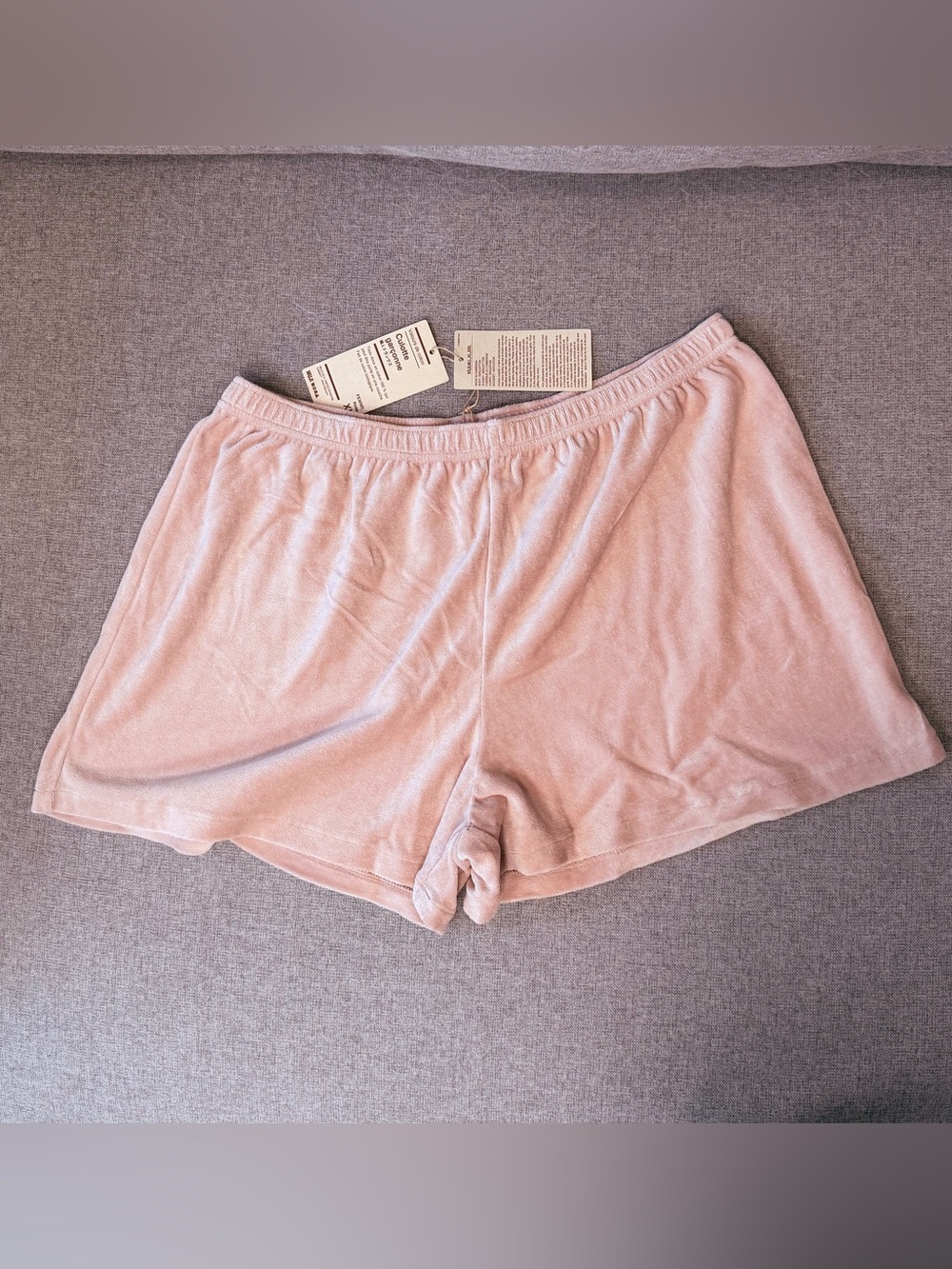 Blush Velvet Lounge Shorts